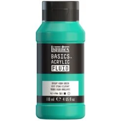 Basics Acrylic Fluid Color - Bright Aqua Green