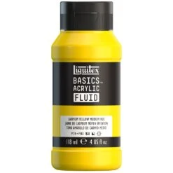 Basics Acrylic Fluid Color - Cadmium Yellow Medium Hue