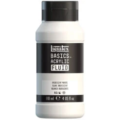 Basics Acrylic Fluid Color - Iridescent White