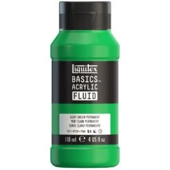 Basics Acrylic Fluid Color - Light Green Permanent