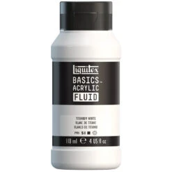 Basics Acrylic Fluid Color - Titanium White
