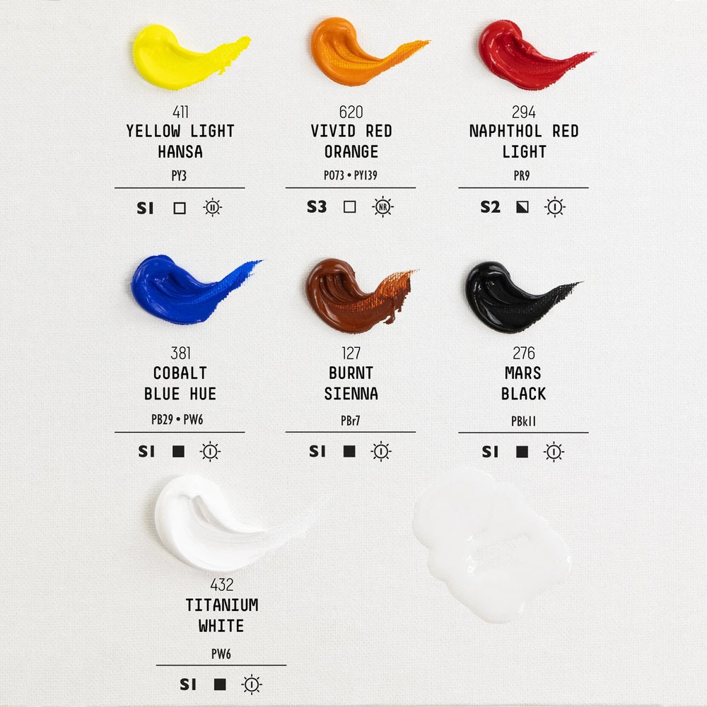 Heavy Body Acrylic Set - Pro Starter - Image 3