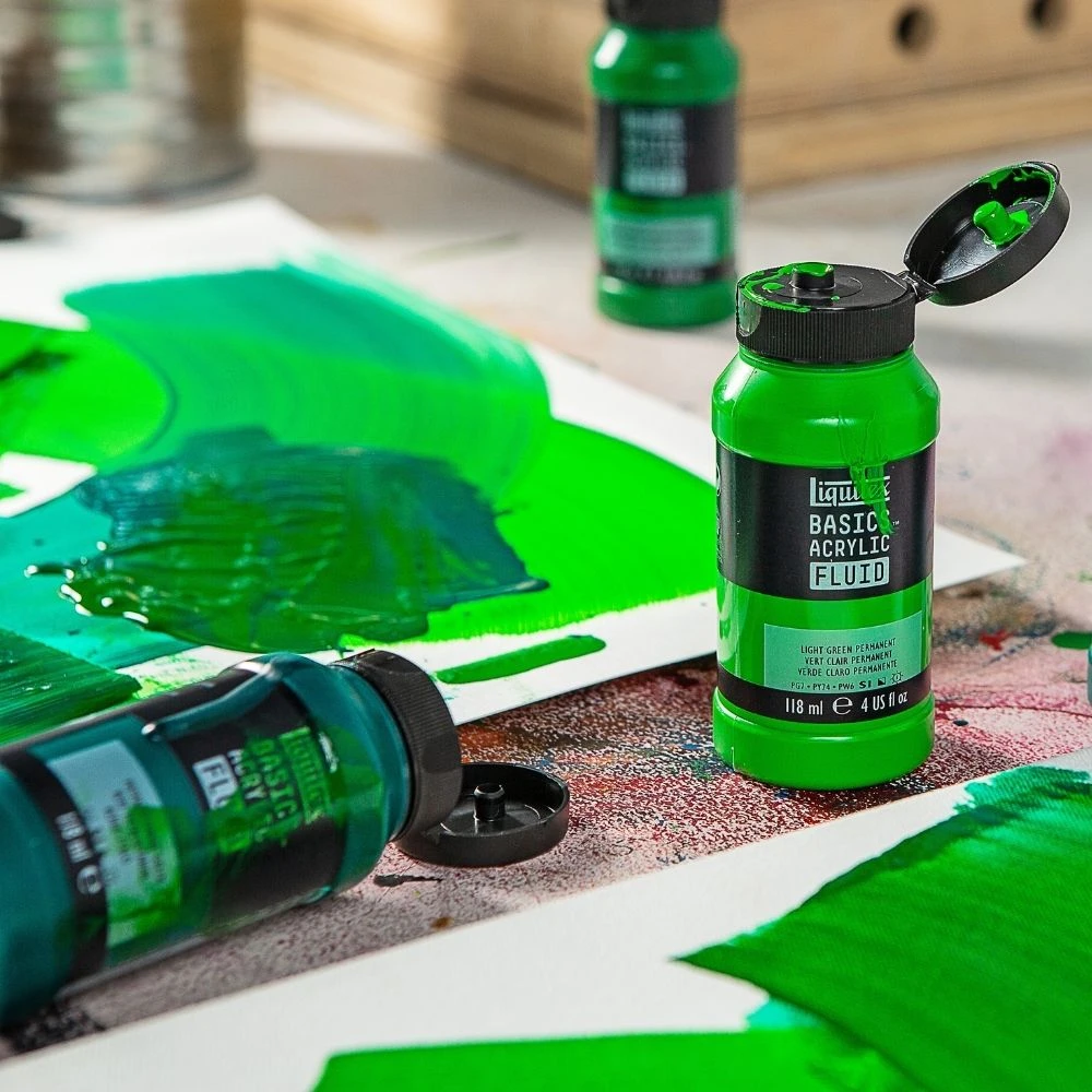 Basics Acrylic Fluid Color - Burnt Umber - Image 4