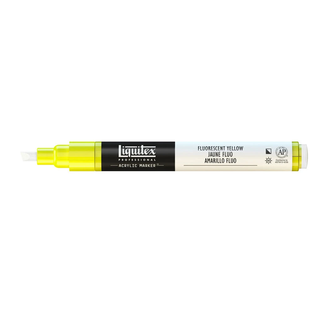 Professional Acrylic Marker - Fluorescent Yellow - Image 5