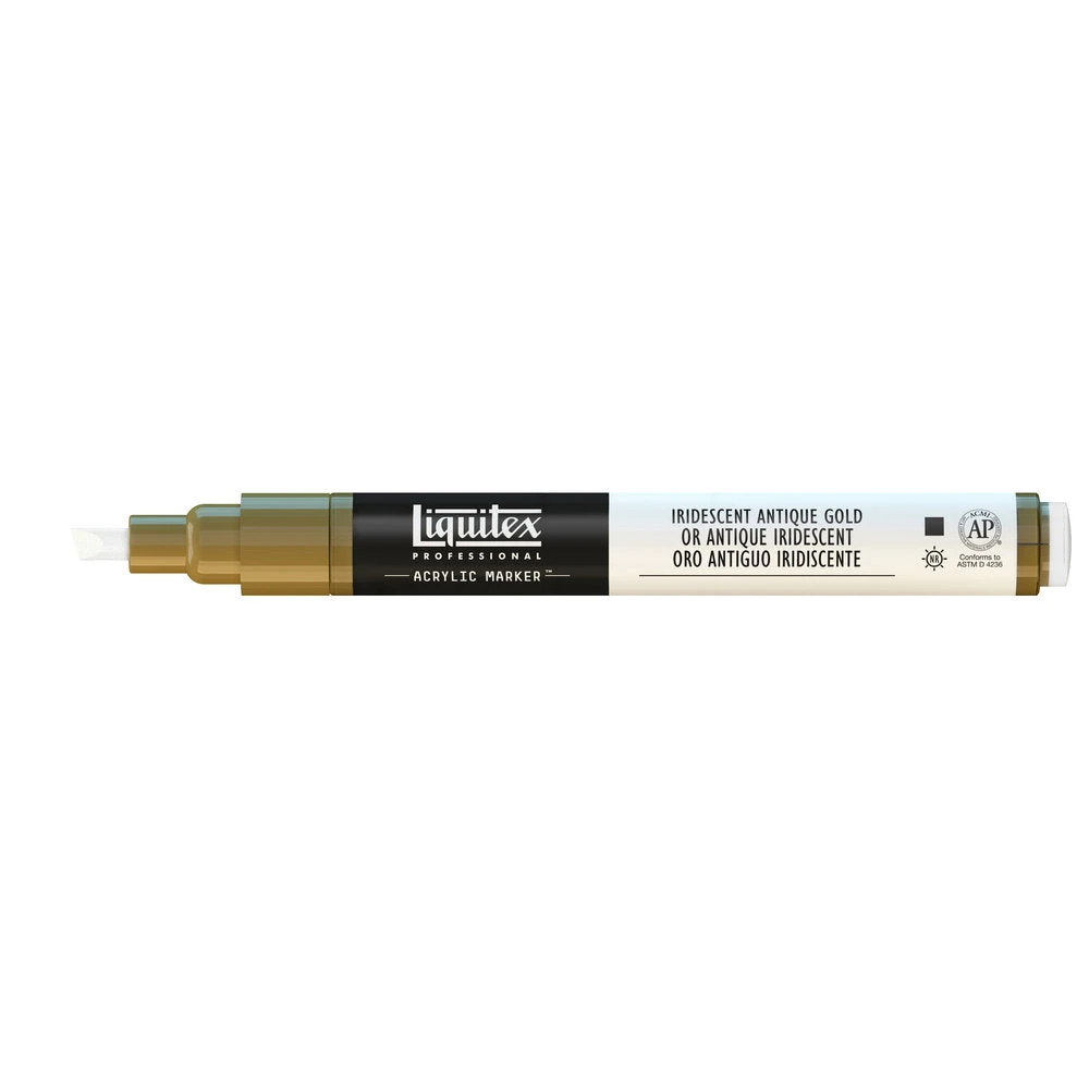 Professional Acrylic Marker - Iridescent Antique Gold - Image 5