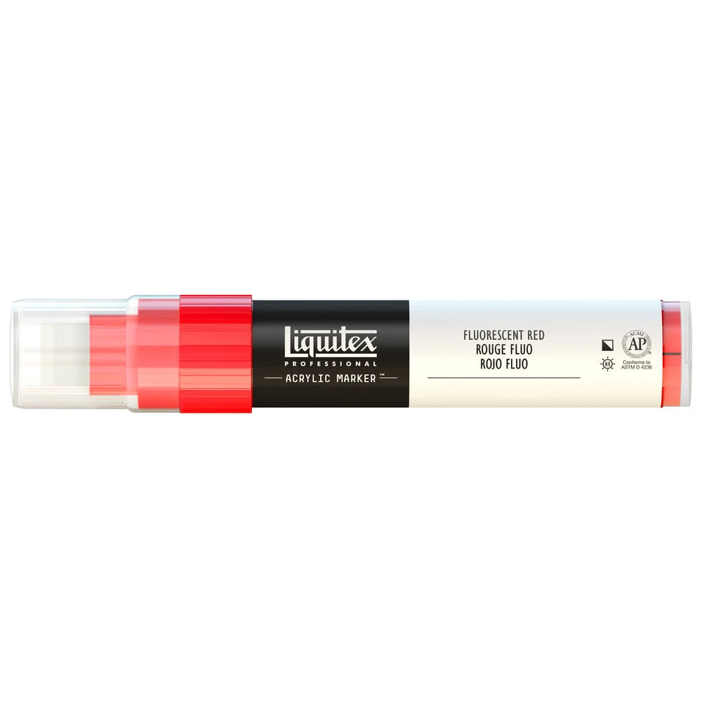 Professional Acrylic Marker - Fluorescent Red - Image 3