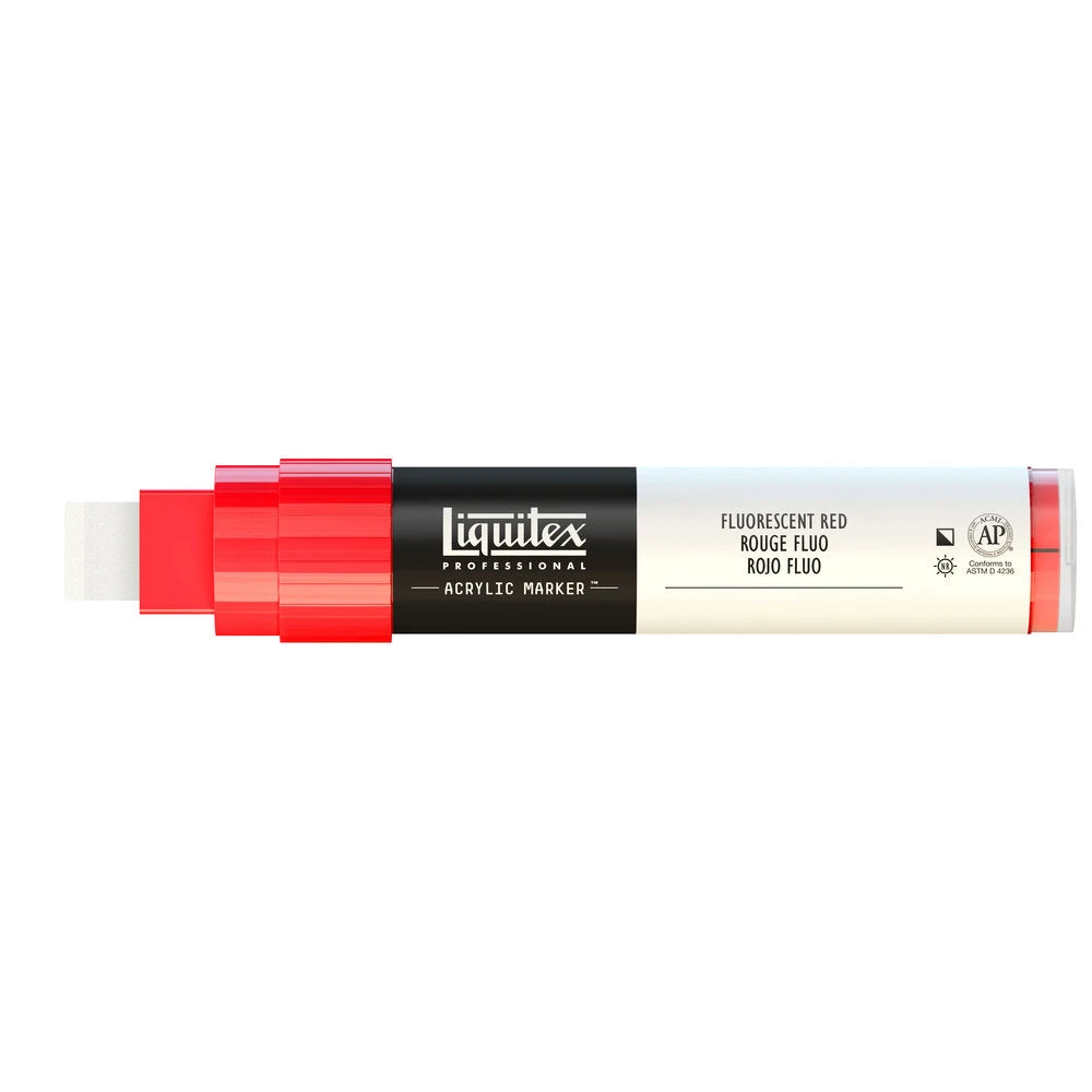 Professional Acrylic Marker - Fluorescent Red - Image 4