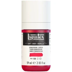 Professional Soft Body Acrylic - Quinacridone Crimson - Universal