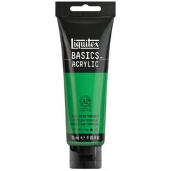 Basics Acrylic Color - Light Green Permanent