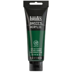 Basics Acrylic Color - Green Deep Permanent