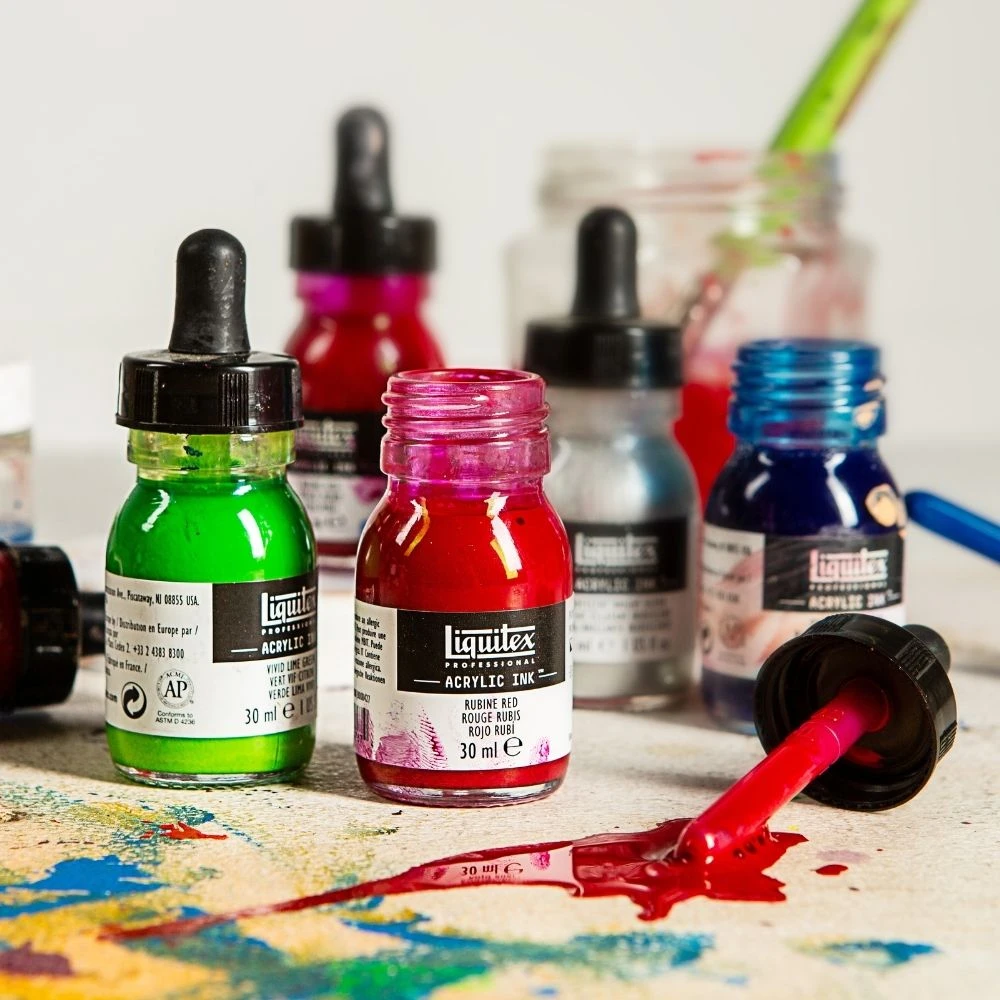 Professional Acrylic Ink - Perylene Maroon - Image 4